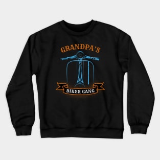 Grandpa's Biker Gang Father's Day Crewneck Sweatshirt